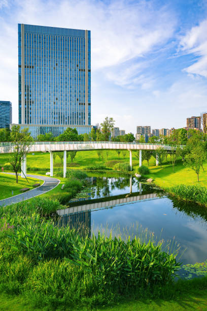 istock Sunny Chengdu Financial City 1405547772
