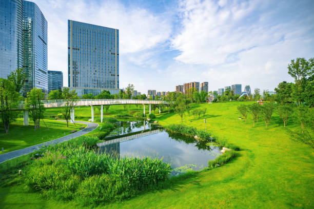 istock Sunny Chengdu Financial City 1405547864