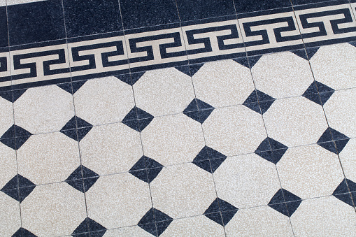 Ancient style floor tiles pattern.
