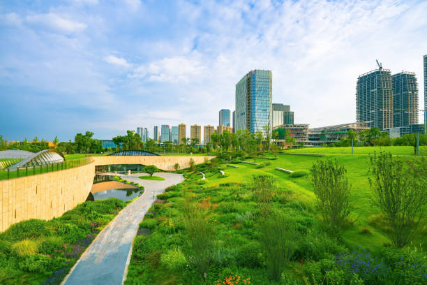 istock Sunny Chengdu Financial City 1405548214