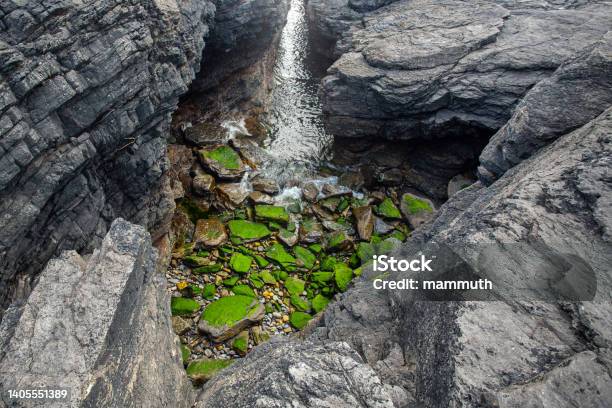 Heart Shaped Hole In The Rocks Stock Photo - Download Image Now - Beauty In Nature, Cliff, Coastline
