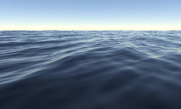 istock 3D rendering sea on blue sky sunset. Ocean surface panorama.Landscape sunlight background. Surface seascape on scene summer season.Travel wallpaper.Nature wave water horizontal. Outdoor in sea 1405552467