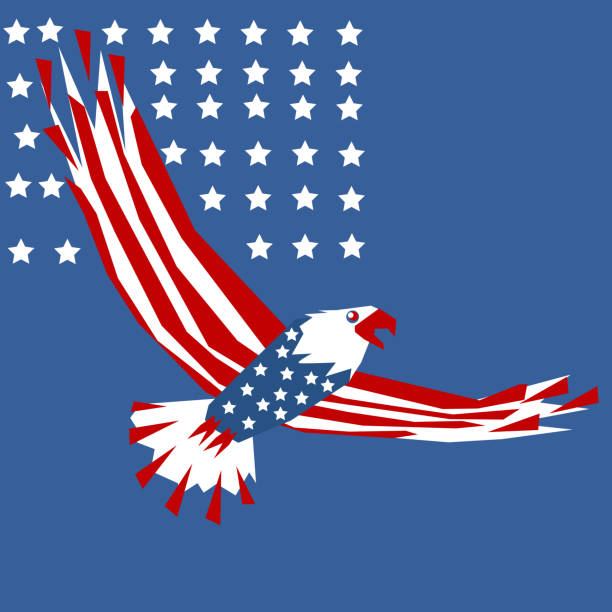 80+ Beautiful American Flag Clip Art Illustrations, Royalty-Free Vector ...