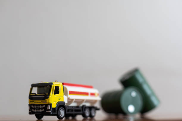 istock toy barrels and truck, miniature 1405572202