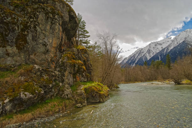 istock A small river in the Caucasian mountains. 1405576364