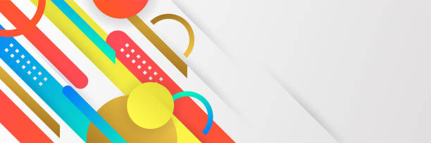 istock Modern trendy abstract colorful banner background. Design for template, business, poster, web, pattern, wallpaper, presentation, and backdrop 1405578203