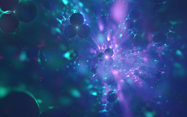 istock Abstract fractal art background. Repeating circles in groups of three 1405581457