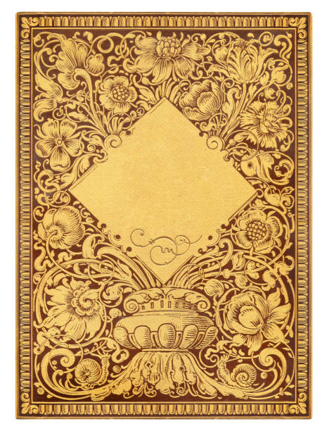 istock Book cover with floral decoration art nouveau illustration 1405583504