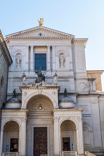 The beautiful facade of the Duomo of Bergamo