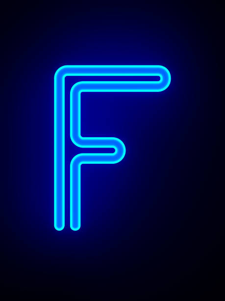 istock Character F on dark background. 3D illustration 1405588883