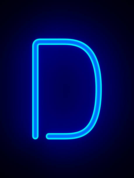 istock Character D on dark background. 3D illustration 1405588887