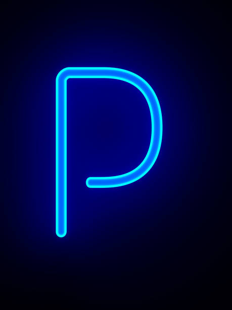 istock Character P on dark background. 3D illustration 1405588946