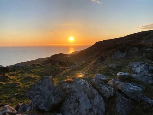 Beautiful Sunset on Crohy head coast, Maghery, Co, Donegal, Ireland