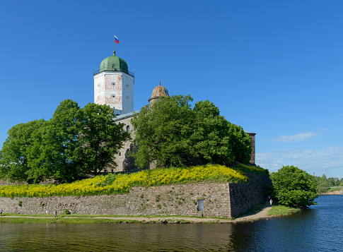 Vyborg castle in Saint-Petersburg region, Russia