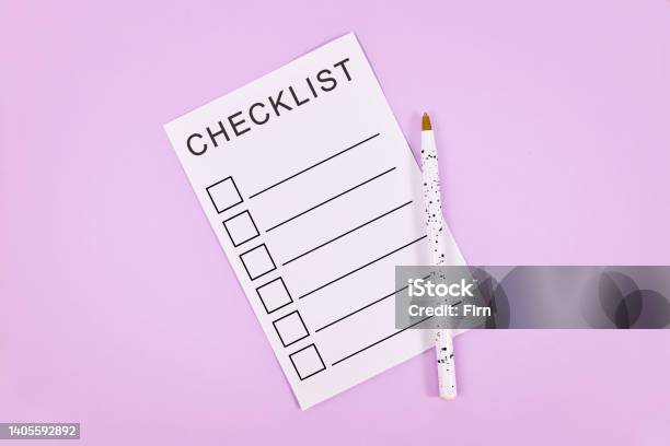1 Empty Checklistbox White Empty Checklist Stock Photo - Download Image Now - Checklist ...