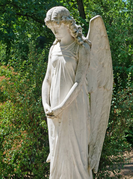 istock Angel statue in the public cemetery 1405594318