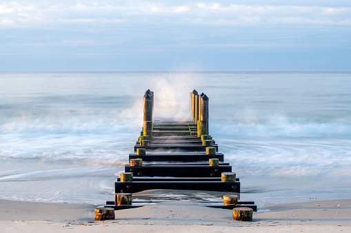 Pier at Sunrise, Cape May, New Jersey, USA