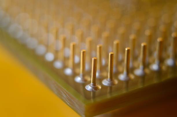 istock microprocessor on the background of the microcircuit of the motherboard. 1405597342