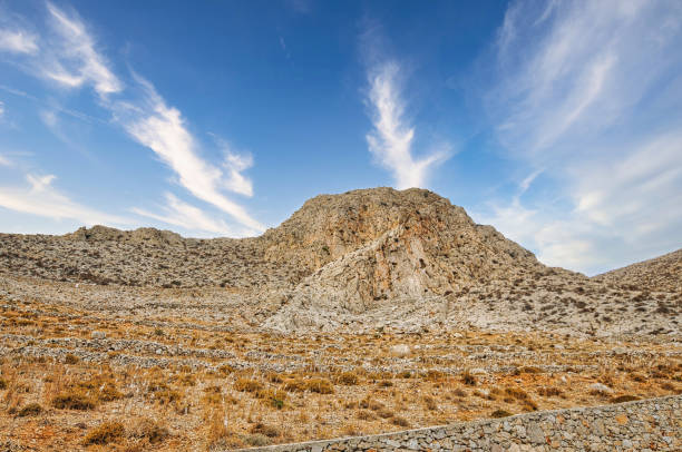 Beautiful scenery of Folegandros island in Greece, Cyclades complex