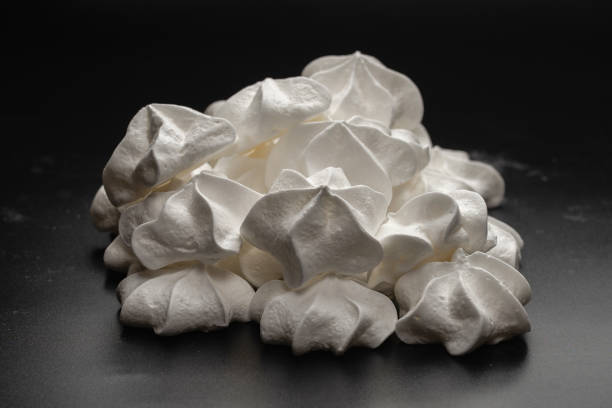 istock White tasty meringue, homemade dessert. 1405616097