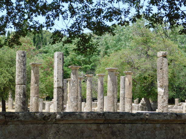 istock Ancient Olympia wrestling place 1405617965
