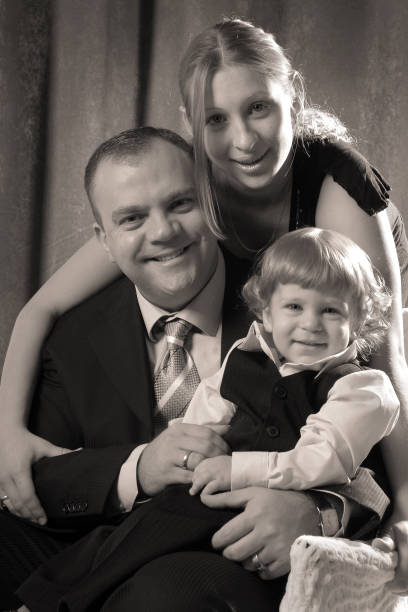 istock Happy caucasian family 1405618236
