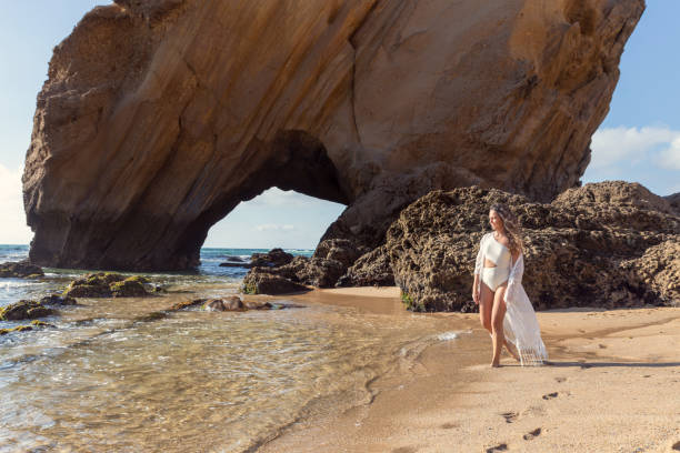 istock Woman at the beach 1405621720
