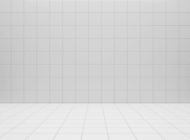istock White ceramic tile wall and floor background and texture. Mockup for kitchen, bathroom, toilet. Empty space for your design. 3d rendering illustration 1405625486