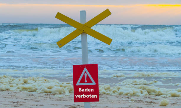 istock Sign Bathing forbidden german 