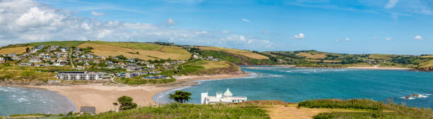 istock Panorama over Burgh Island and Bigbury-on-Sea in Devon 1405628688