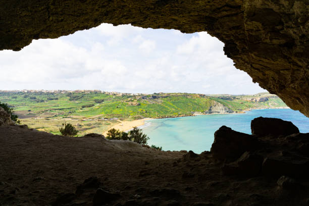 istock Gozo tourist site in Malta called Tal Mixta Cave 1405636633