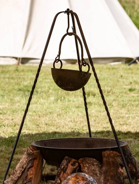 istock Medieval Military Cooking Pot. 1405648369