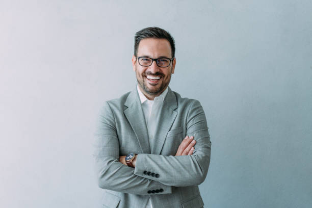 istock Portrait of successful businessman. 1405648896