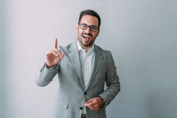 istock Businessman talking during video call in the office. 1405648898