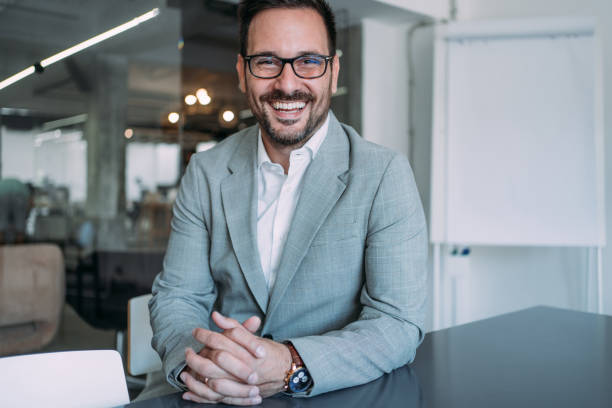 istock Portrait of successful businessman. 1405648908