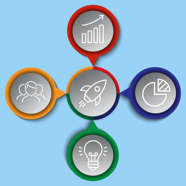 istock Vector infographics banner with start up business icons 1405651801