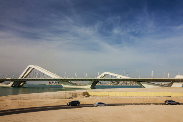 istock Abu Dhabi bridge city view, UAE 1405652669