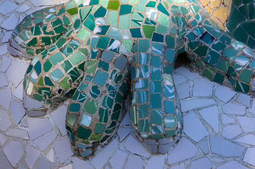 Lizard pad mosaic