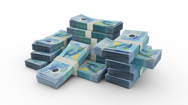istock Stack of 1000 Maldivian rufiyaa notes. 3D rendering of bundles of banknotes 1405658225