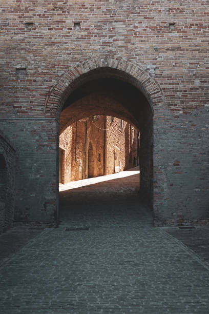 istock Ancient arch of a medieval wall. 1405658769