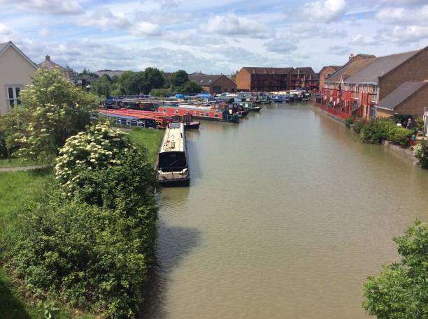 Barges on the Kennet and Avon Canal England