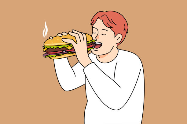 538 Man Eating Sandwich Illustrations & Clip Art - iStock | Man eating  sandwich outside, Asian man eating sandwich, Old man eating sandwich
