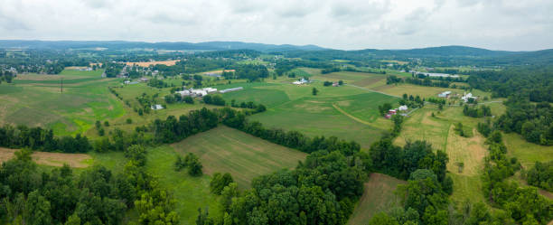 istock Aerial Panorama of Fields 1405664914