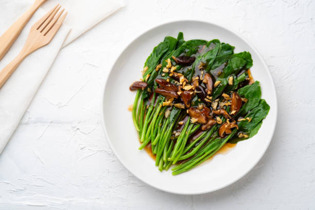 istock stir fried kale (Chinese Broccoli) in oyster sauce 1405668940