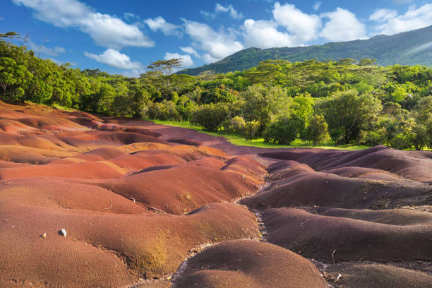 istock Seven Coloured Earths of Chamarel, Chamarel, Mauritius 1405670475