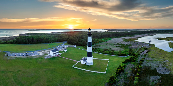 Bobie Lighthouse North Carolina at sunset