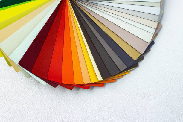 istock Colorful color guide with palette of paint samples 1405672721