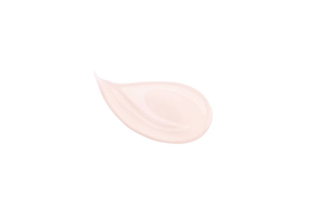 istock Drop cosmetic cream, serum with transparent gel texture White background 1405675567