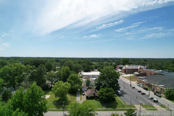 istock Beautiful sky and clouds over town 1405681566