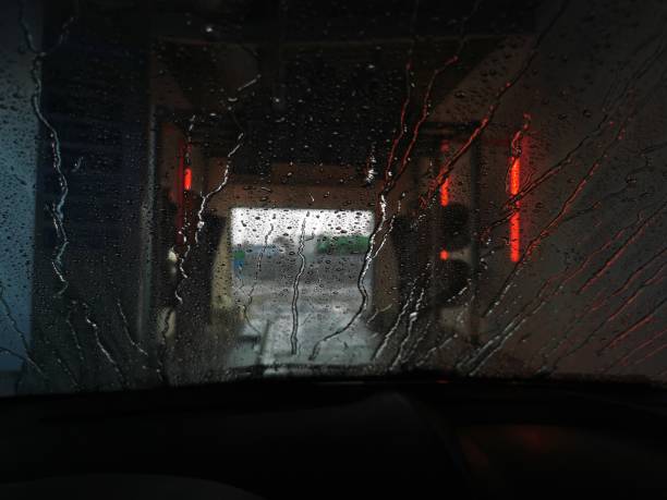 istock View of an automatic car wash from inside a car 1405682531